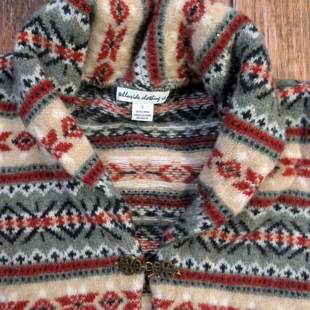 Telluride Multicolor Patterned Cardigan - Picture 9 of 11